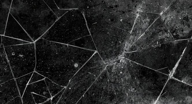 shattered glass grunge overlay with dust scratches and smudged fingerprint texture