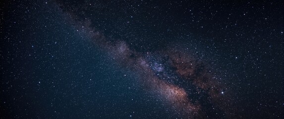 Fototapeta premium Milky Way galaxy visible in star-filled night sky