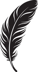 Obraz premium Bird Wing Silhouette Vector, Flying Wing Icon Isolated Black Shape