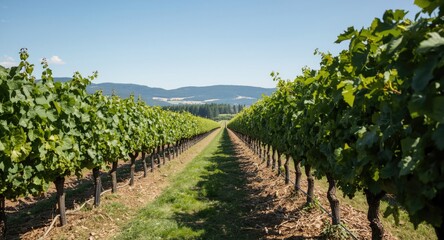 Naklejka premium Modern Approaches to Managing Grape Vineyards