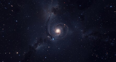 Fototapeta premium equirectangular spherical panorama with glowing nebula and celestial stars