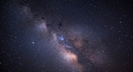 Fototapeta premium galactic night scene with the Milky Way and twinkling stars