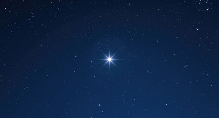 Fototapeta premium 3D rendered cartoon portrayal of the North Star shining in a clear sky