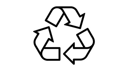 Obraz premium Recycle Symbol Circular Arrow Icon
