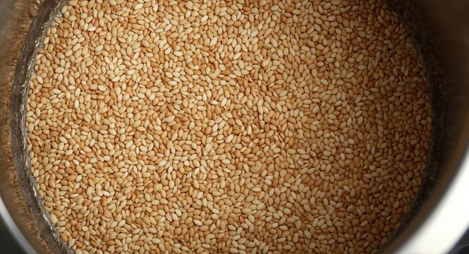 Home brewing craft beer with malt grain mashing in tun
