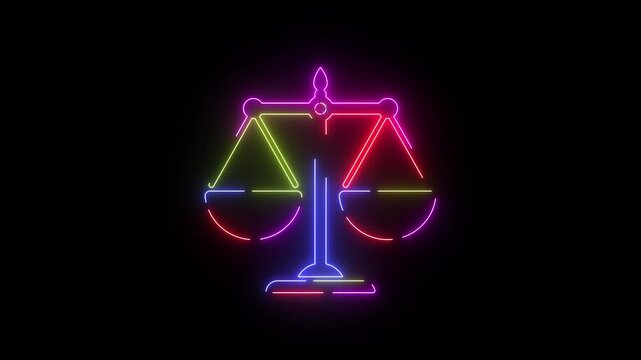 Animated Neon Line Icon Loop &ndash; Futuristic Glowing Minimal Design