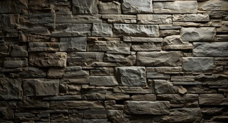 Fototapeta premium Detailed stone wall pattern featuring decorative masonry artistry