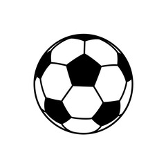 Fototapeta premium Black and white soccer ball graphic.