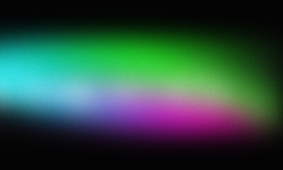 Obraz premium Green Blue and Purple Gradient with Black Edges abstract