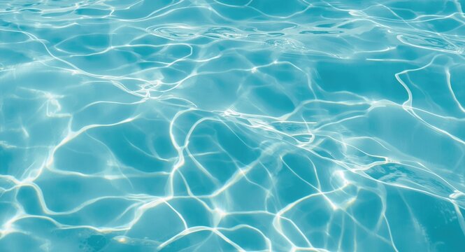 Gentle blue lagoon water with smooth wave curves