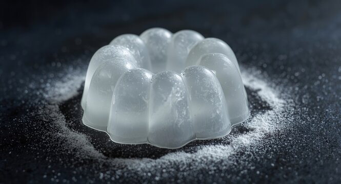 Soft and elastic jelly made with konjac gum powder and carrageenan