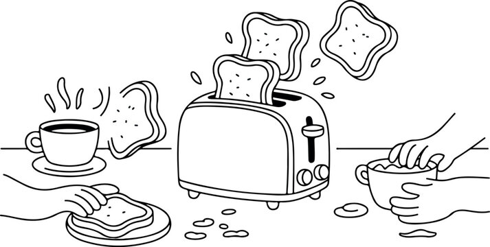 Toaster Clip Art Images – Browse 6,317 Stock Photos, Vectors, and