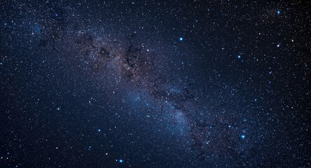 Fototapeta premium Image showing a dazzling starry night merged with radiant stardust within the backdrop of a deep space galaxy
