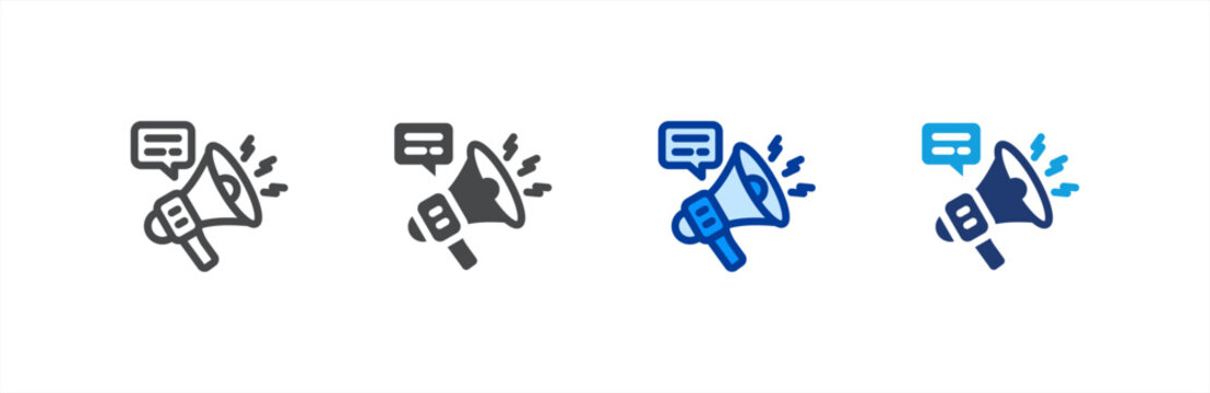 Call To Action icon multiple style collection. Vector illustration.