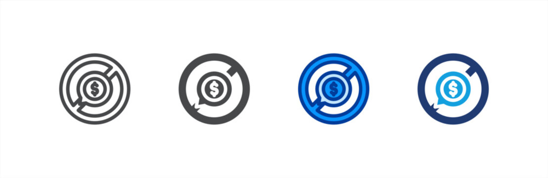 Anti Corruption icon multiple style collection. Vector illustration.