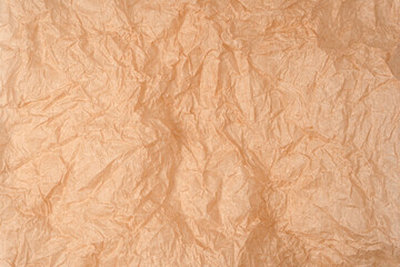 Fototapeta premium Crumpled paper as background. Top view.