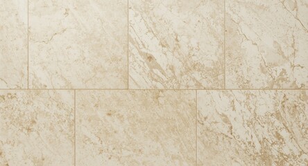 Fototapeta premium Elegant beige stone wall texture with smooth marble surface and detailed rectangular pattern