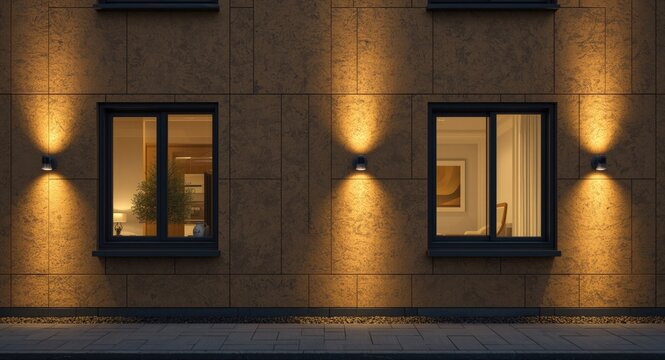 Energy efficient external wall insulation with mineral wool for commercial building facades designed for Passive House