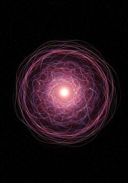 Abstract visualization of the quantum vacuum. Energy fluctuations ripple through the subatomic zero-point field and spacetime fabric, point, fluctuation, quantum