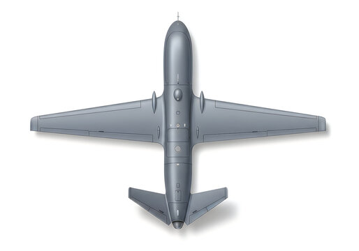 Vintage propeller-driven aircraft viewed from above