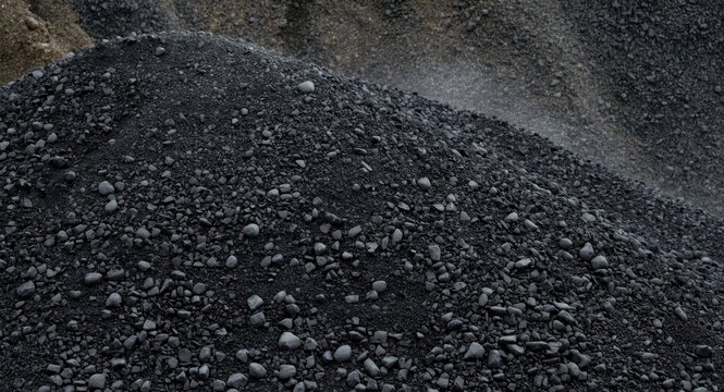 Bulk lignite mass set for combustion at power facility