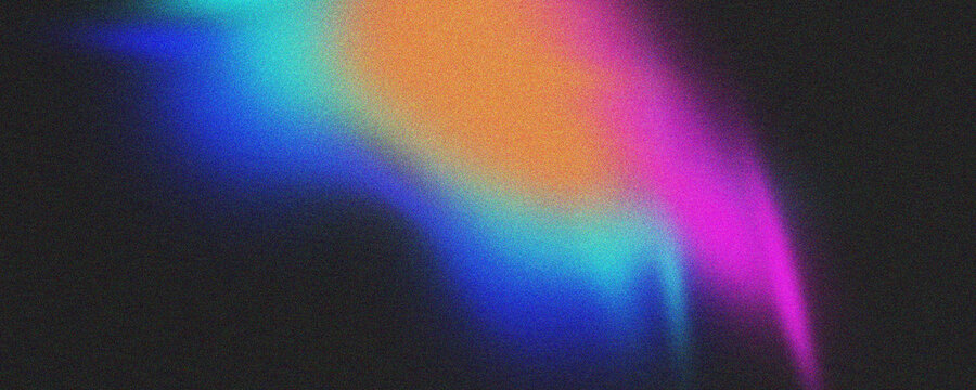 Abstract grainy gradient background with vibrant neon colors, soft blurred texture, glowing light effect, digital art wallpaper, modern aesthetic
