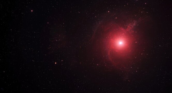 Detailed astronomical image of Antares and neighboring stellar formations