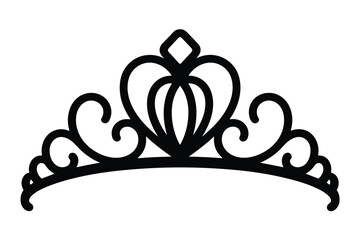 Princess Tiara Silhouette vector © VaskorChandra