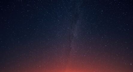 Fototapeta premium Retro pixel pattern of starry night sky during sunset time