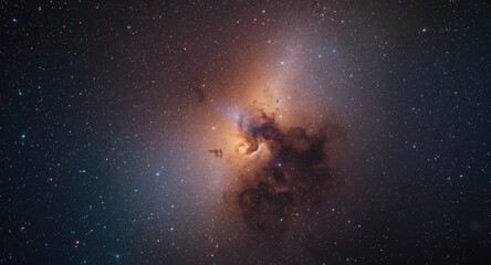 Fototapeta premium Nebula HDRI background featuring detailed sky textures and natural cosmic light phenomena