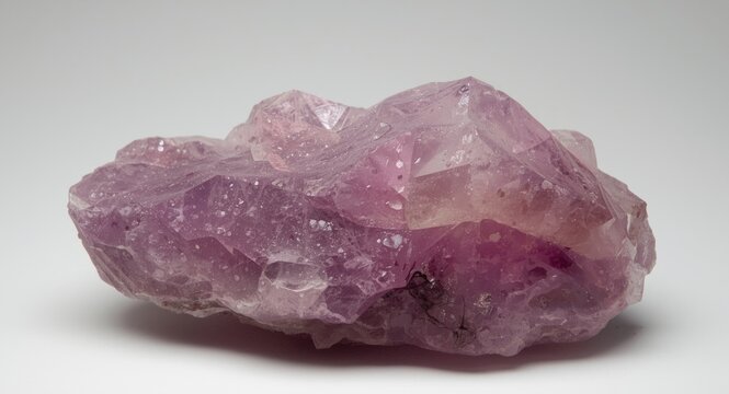 Polished lepidolite containing lithium and rare alkali metals rubidium and caesium