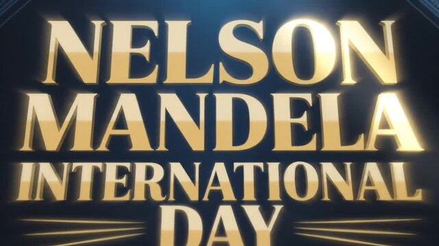 Nelson Mandela International Day Celebration Commemoration Tribute.