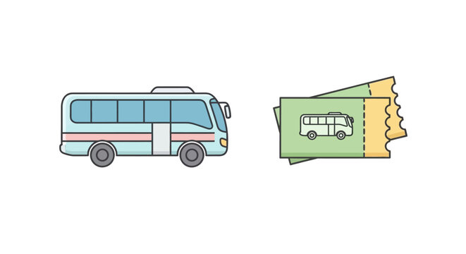 Bus Tickets Transportation Travel Fares.