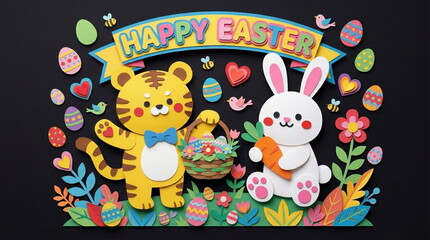 Fototapeta premium Easter illustration image