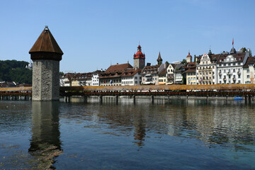 Obraz premium Lake Lucerne Scenic View in Switzerland