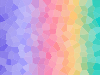 Fototapeta premium Colorful Tessellation Cells Vector Art Pattern