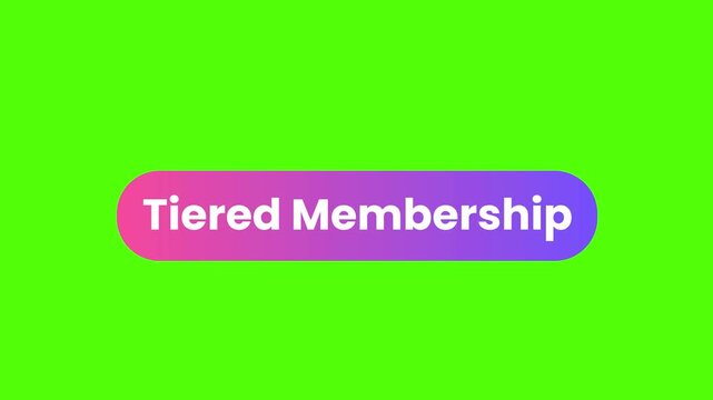 Tiered Membership Icon on green background, perfect for use in any digital marketing and online platform.
