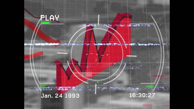 Animation of data processing over interference