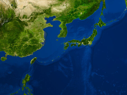 Space View on Japan