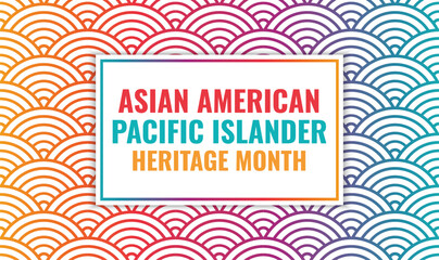 Asian American Pacific Islander Heritage Month Celebration Vector Design, API Heritage Month © JK2507