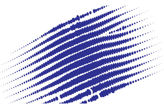 A blue and white diagonal striped pattern with pixelated texture and effect