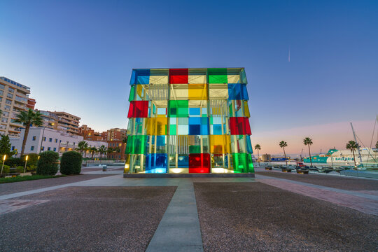 Centre Pompidou museum at sunrise. The Centre Pompidou in Paris is a renowned cultural center and museum for 20th and 21st-century art, inaugurated in 1977