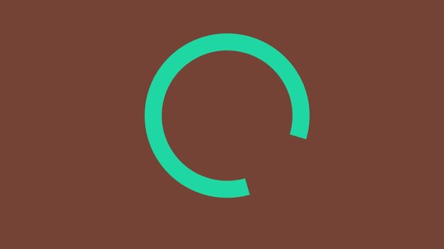  4K Rotating Loading Animation (Black Background) Seamless Looping Preloader Icon for Video Editing