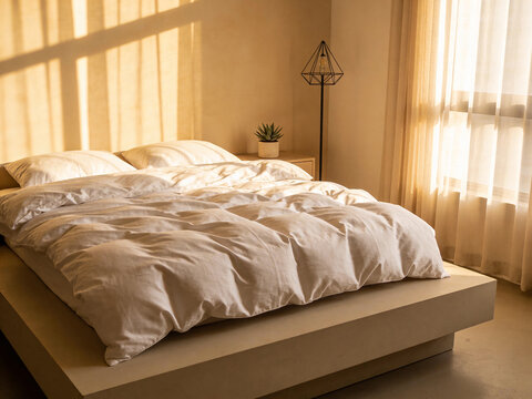 Cozy minimalist bedroom