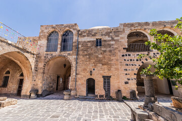 Naklejka premium Building of Umm Qays Museum in Umm Qais, Jordan