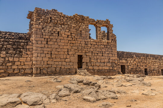 Qasr al-Azraq castle in the eastern Jordan