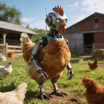 Chickens turn into robots to guard against imminent danger