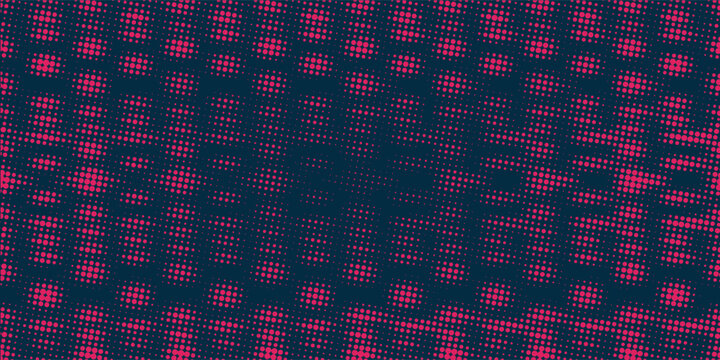 Dots halftone orange color pattern gradient texture with technology digital background. Dots pop art comics with summer background arts modern