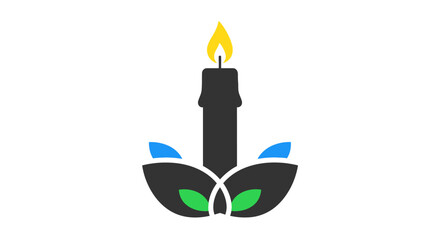 Fototapeta premium Black Anchor With Green Eyes.