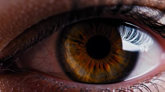 Close-up of an eye with intricate detail